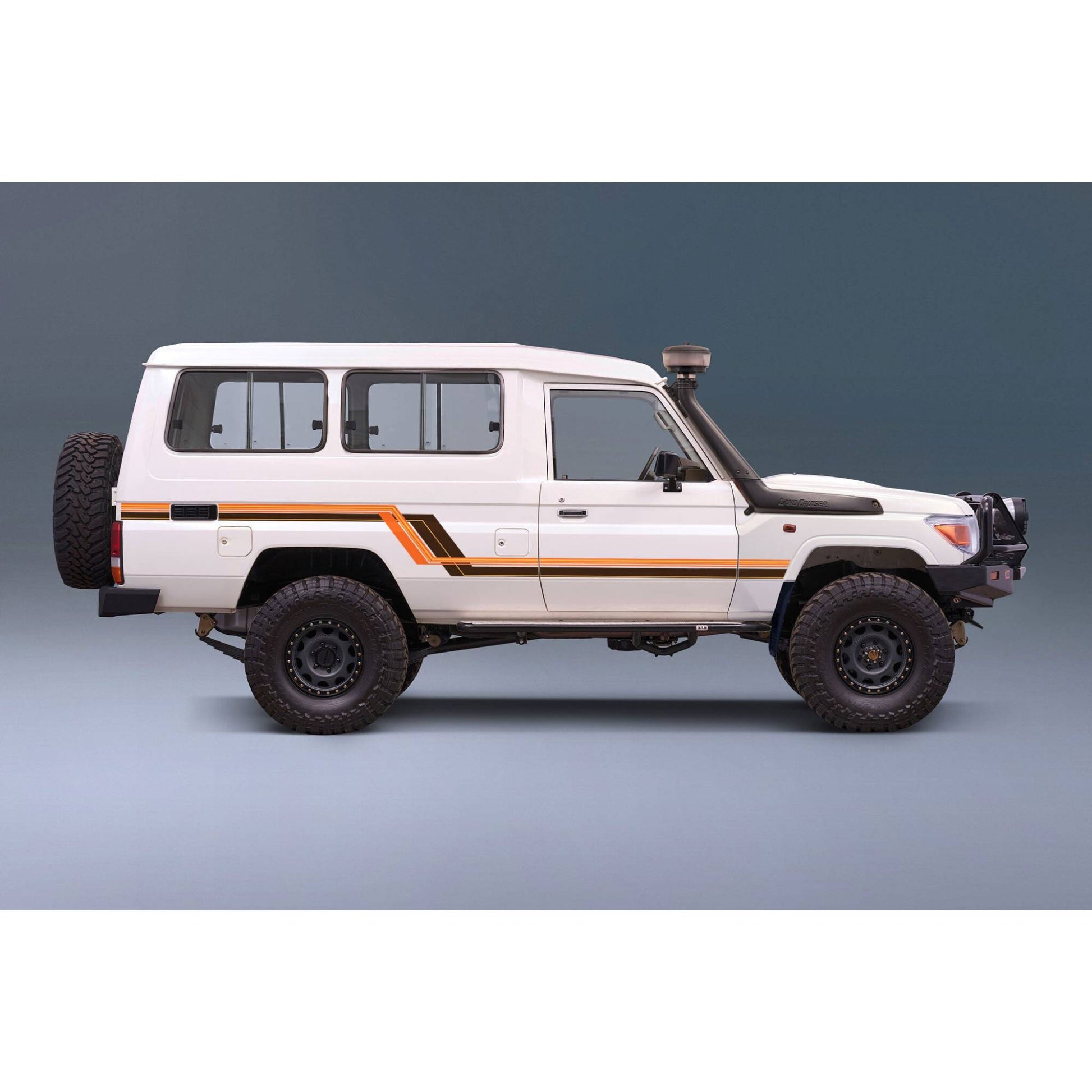 Decal Body Stripe Kit (Tarcutta) for the Toyota LandCruiser 78 Series Troop Carrier (1999-)