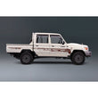 Decal Body Stripe Kit (Doha) for the Toyota LandCruiser 79 Series Dual Cab (2012-) (view 2)