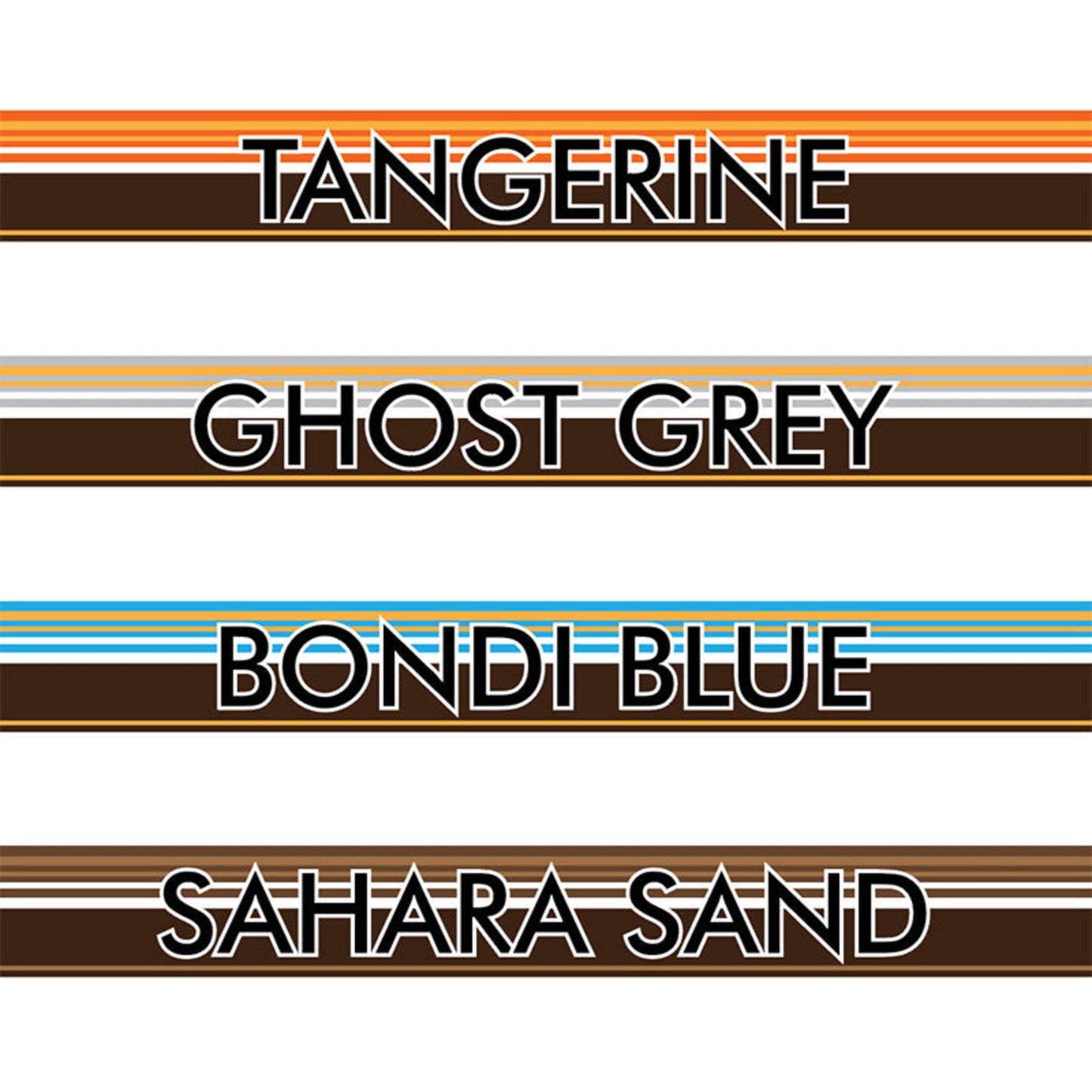 Decal Body Stripe Kit (Tarcutta) for the Toyota LandCruiser 78 Series Troop Carrier (1999-) (view 9)