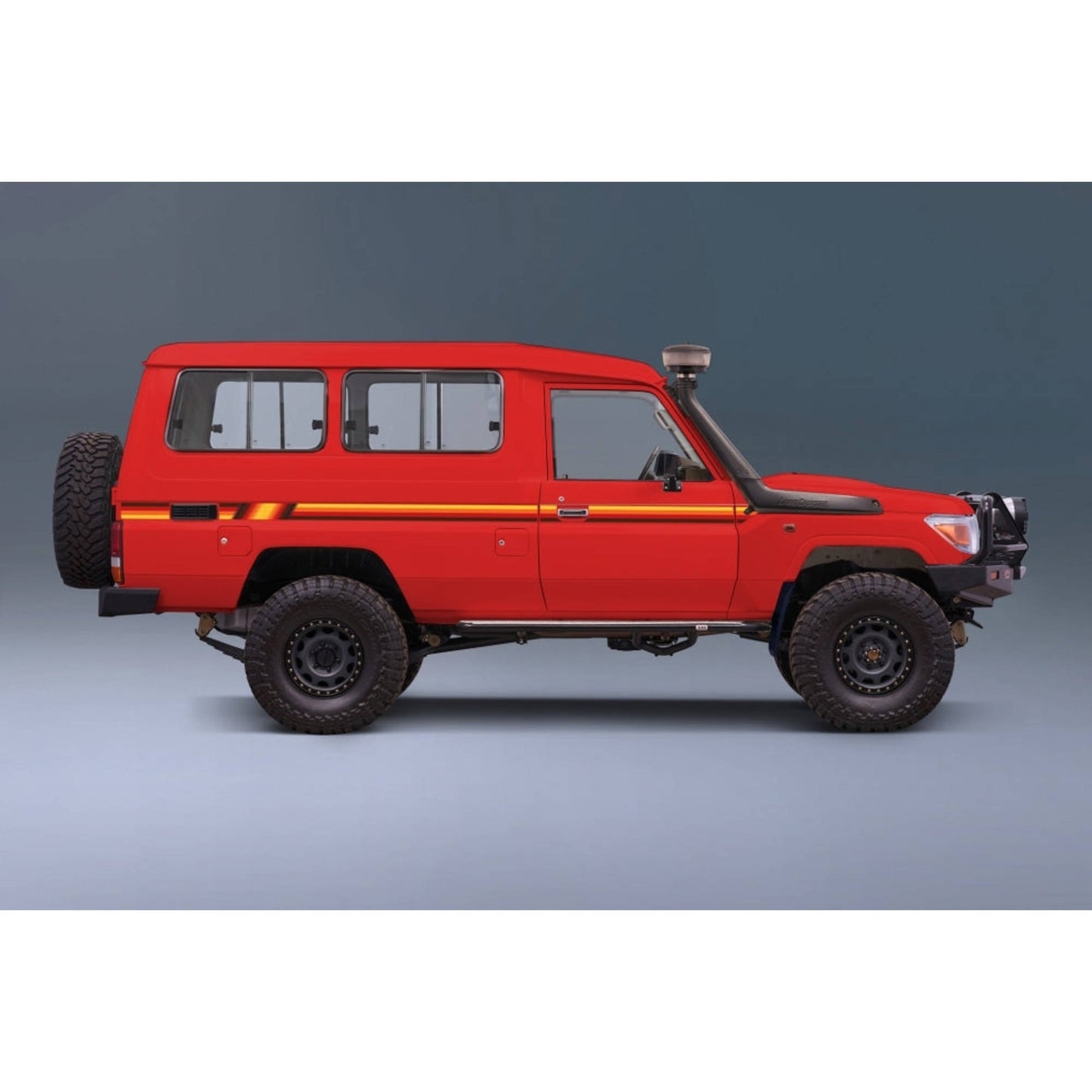 Decal Body Stripe Kit (Cooma) for the Toyota LandCruiser 78 Series Troop Carrier (1999-) (view 5)