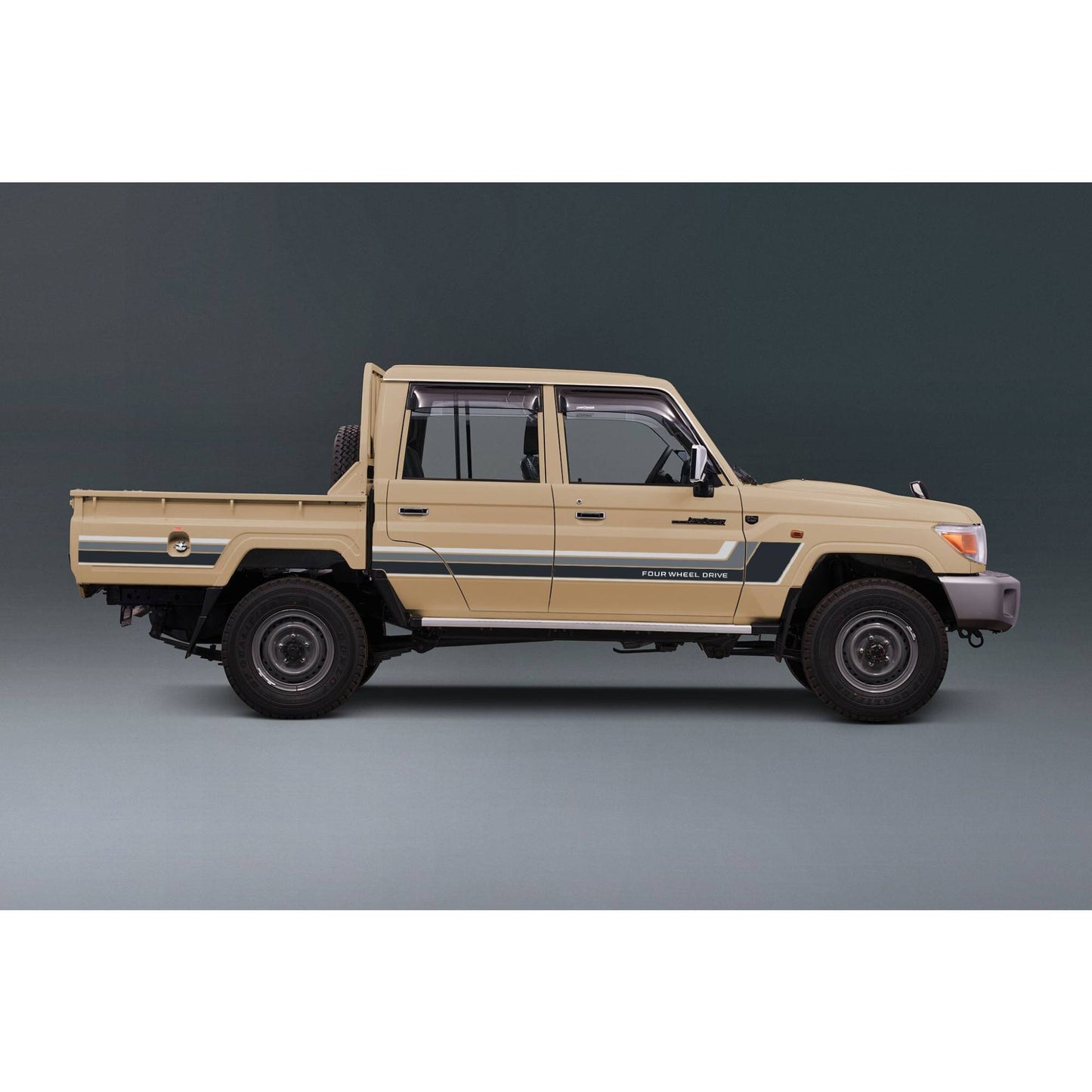 Decal Body Stripe Kit (Renmark) - 79 Series Dual Cab (2012-)