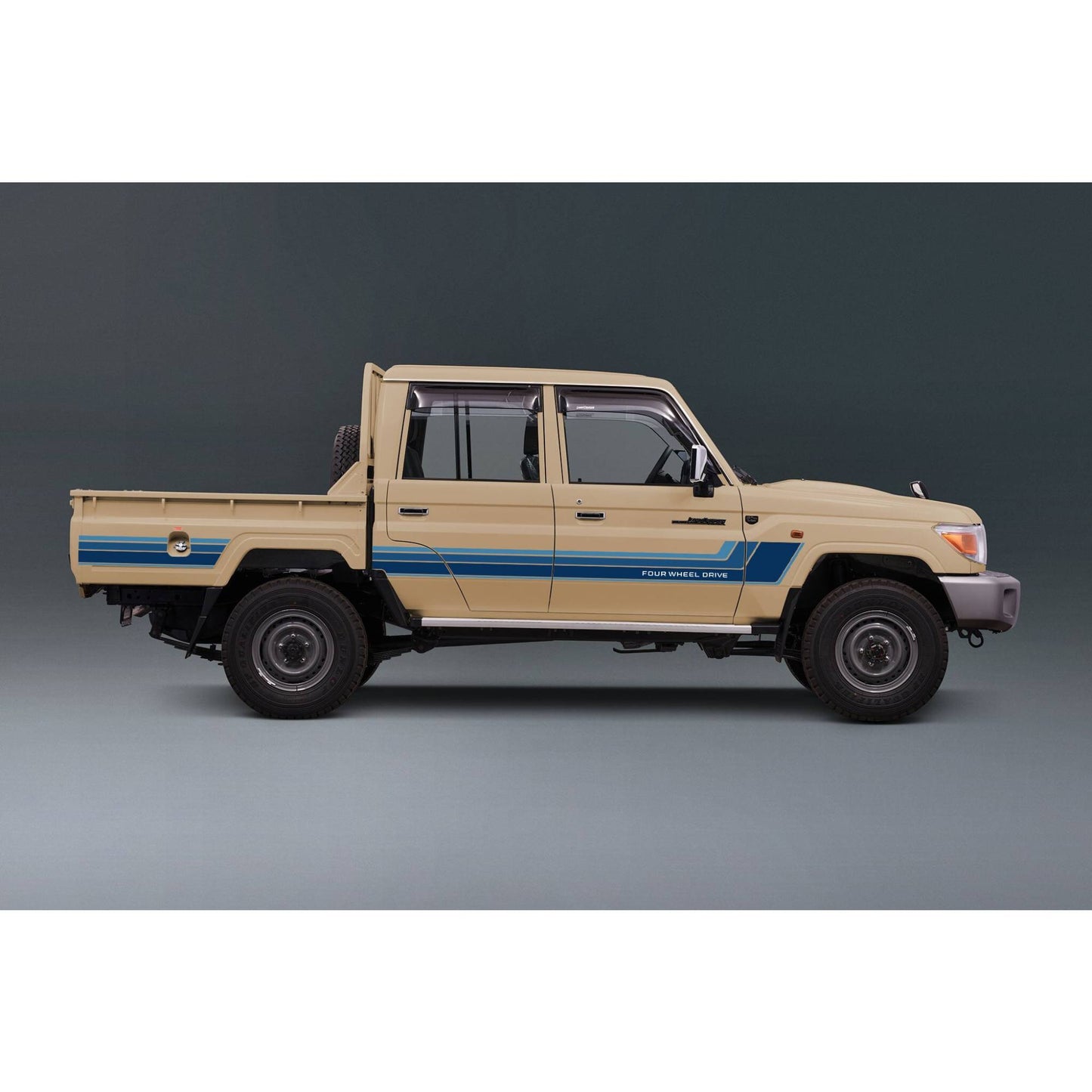 Decal Body Stripe Kit (Renmark) - 79 Series Dual Cab (2012-)