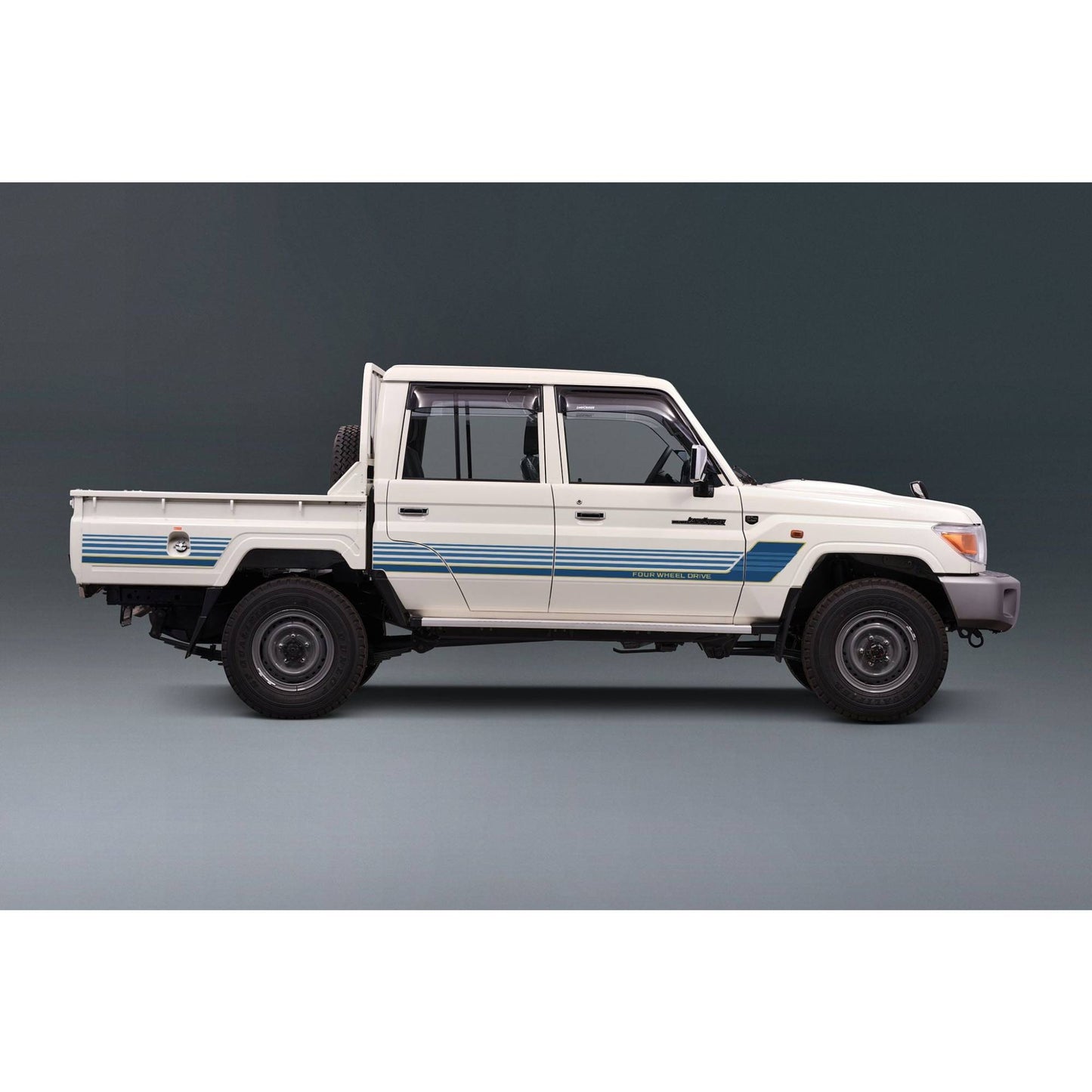 Decal Body Stripe Kit (Townsville) for the Toyota LandCruiser 79 Series Dual Cab (2012-) (view 6)