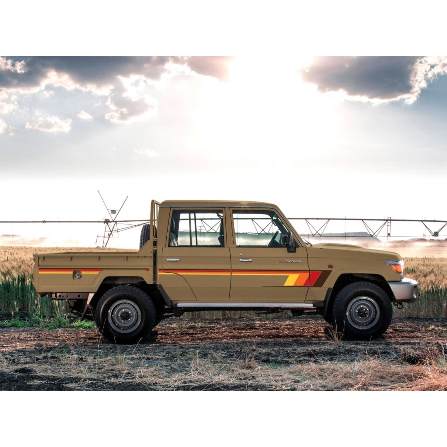 Decal Body Stripe Kit (Broome) - 79 Series Dual Cab (2012-)