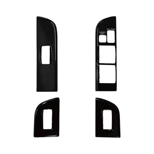 Toyota Land Cruiser Black Window Control Covers