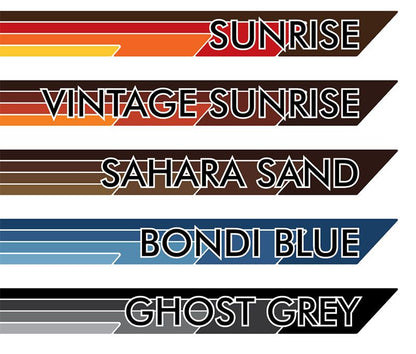 70 Series Land Cruiser Decal Body Stripe Kit (Broome Lite) - 79 Series Dual Cab (2012-)