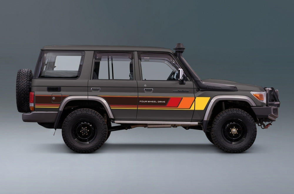 70 Series Land Cruiser Decal Body Stripe Kit (Cobar) - 76 Series (2007-)