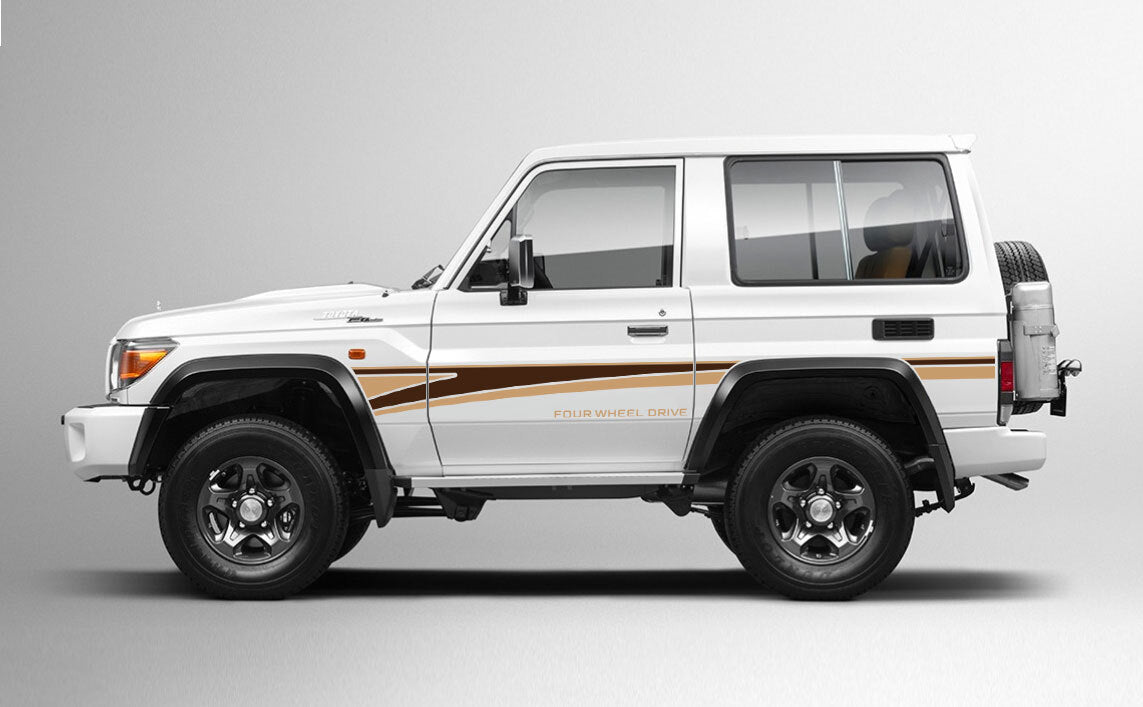 70 Series Land Cruiser Decal Body Stripe Kit (Narrabri) -  71 Series (2023-)