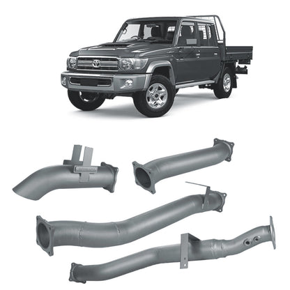 70 Series Land Cruiser Extreme Duty 4 DPF Back Exhaust - 79 Series Dual Cab