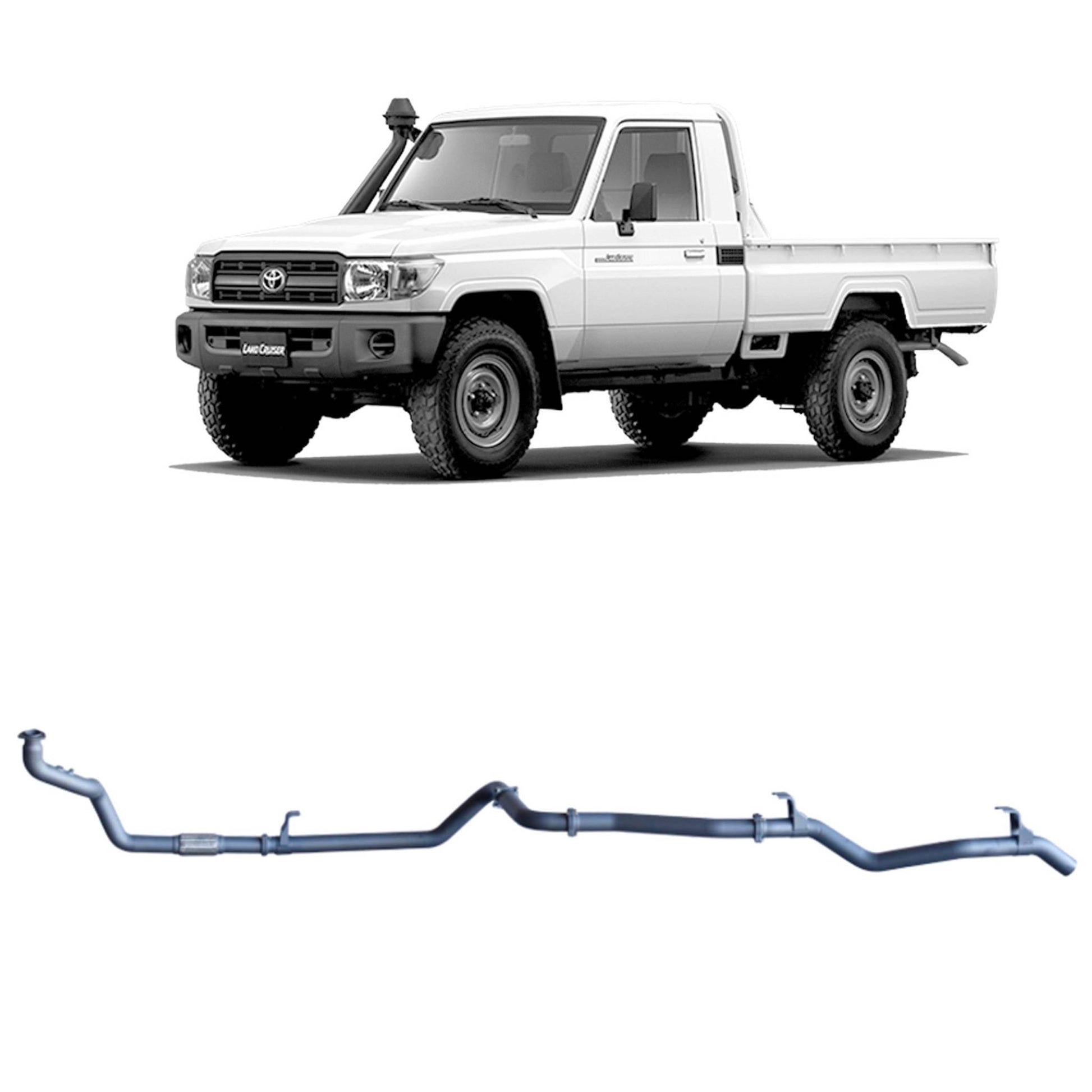 70 Series Land Cruiser Extreme Duty Exhaust - 79 Series 4.2L 1HZ (10/1999 - 01/2007)