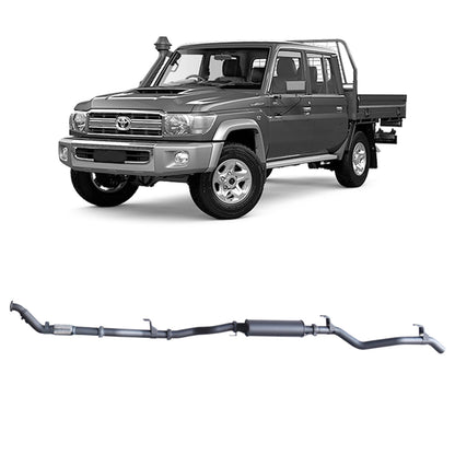 70 Series Land Cruiser Extreme Duty Exhaust - 79 Series Dual Cab (01/2012 - 10/2016)