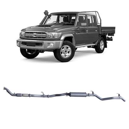 70 Series Land Cruiser Extreme Duty Exhaust - 79 Series Dual Cab (01/2012 - 10/2016)