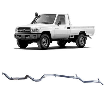 70 Series Land Cruiser Extreme Duty Exhaust - 79 Series Single Cab (03/2007 - 10/2016)