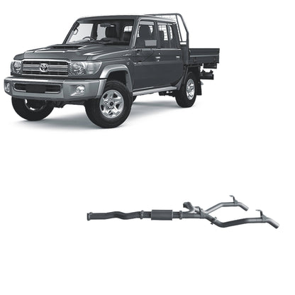 70 Series Land Cruiser Extreme Duty Twin Exhaust - 79 Series Single and Dual Cab (11/2016 - On)
