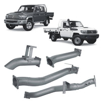 Extreme Duty 4" DPF Back Exhaust - 79 Series Dual Cab