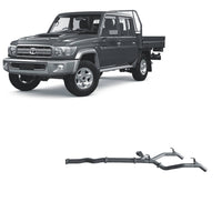 Extreme Duty 3" Twin DPF Back Exhaust for the Toyota LandCruiser 79 Series Single & Dual Cab (11/2016 - On) (view 2)