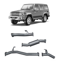 Extreme Duty 3" DPF Back Exhaust for the Toyota LandCruiser 76 Series Wagon (09/2016 - On)