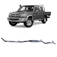 Extreme Duty 3" Turbo Back Exhaust for the Toyota LandCruiser 79 Series Dual Cab (01/2012 - 10/2016) (view 5)