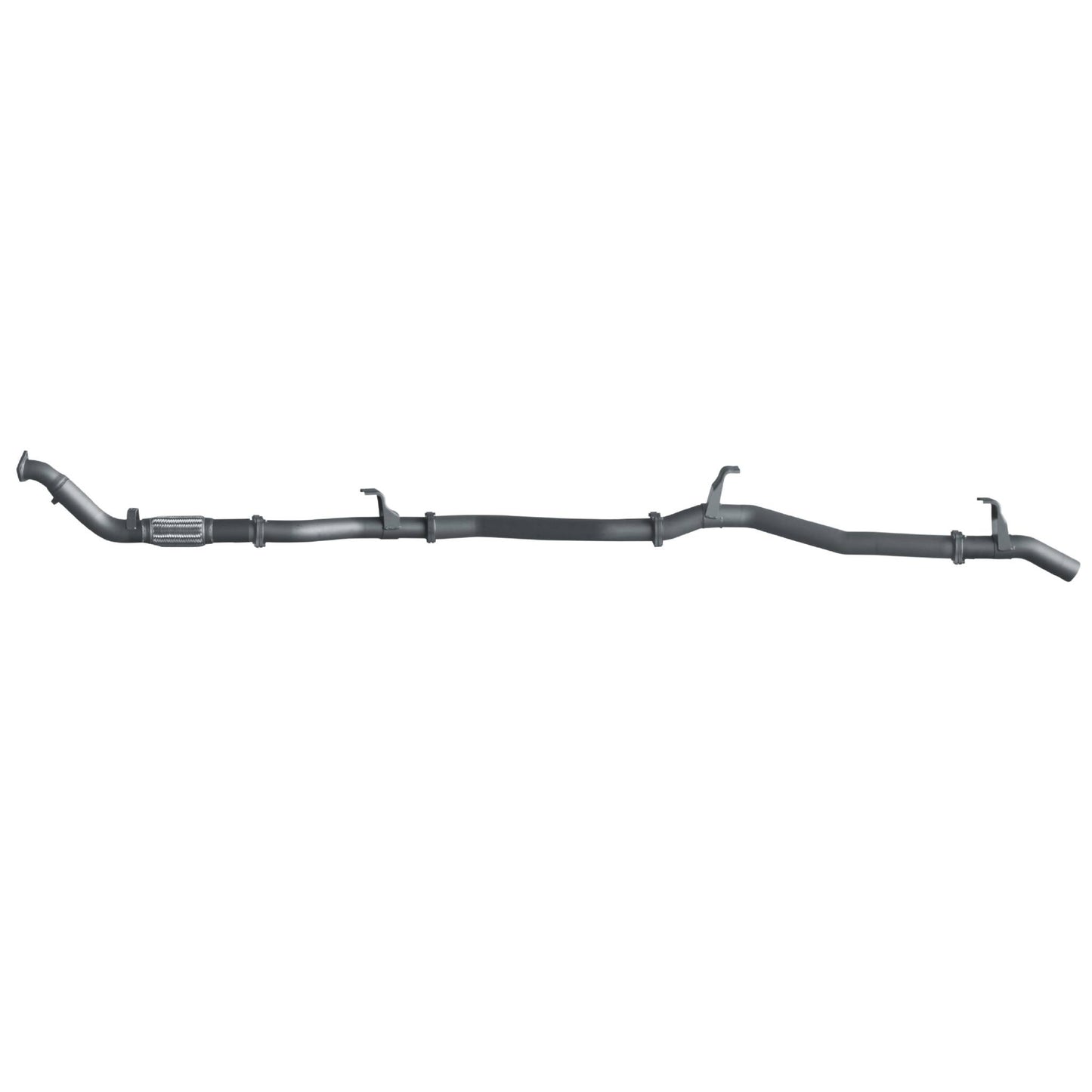 Extreme Duty 3" Turbo Back Exhaust for the Toyota LandCruiser 76 Series Wagon w/ Auxiliary Fuel Tank (01/2007 - 10/2 (view 2)